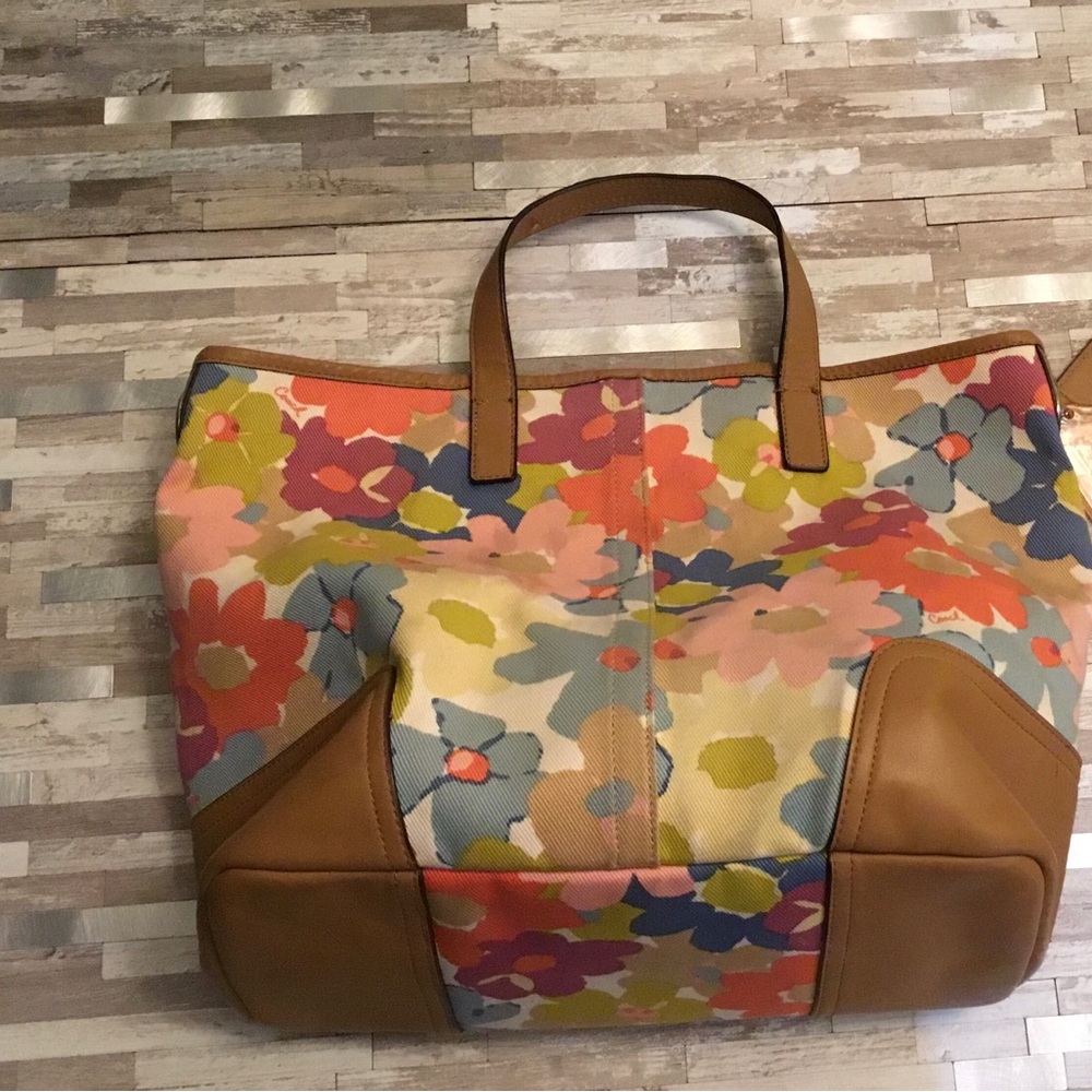 Coach Multi Color Floral Handbag